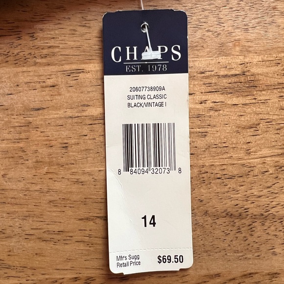 CHAMPS Dress Slacks Check Black - Picture 2 of 4